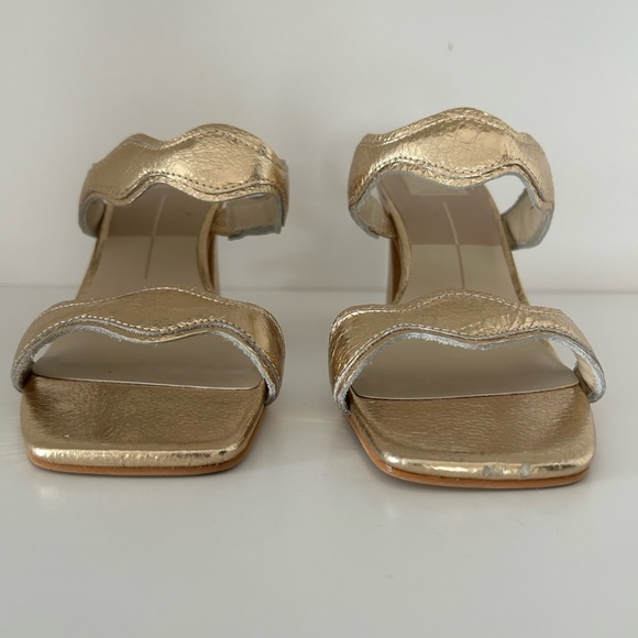 Dolce Vita Gold Sandals - Picture 2 of 7